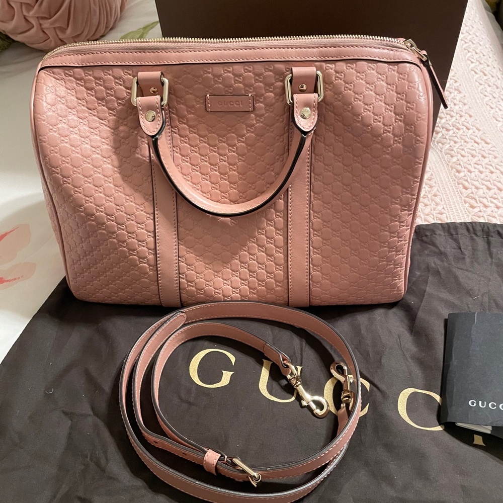 Authentic Gucci Boston soft pink EUC